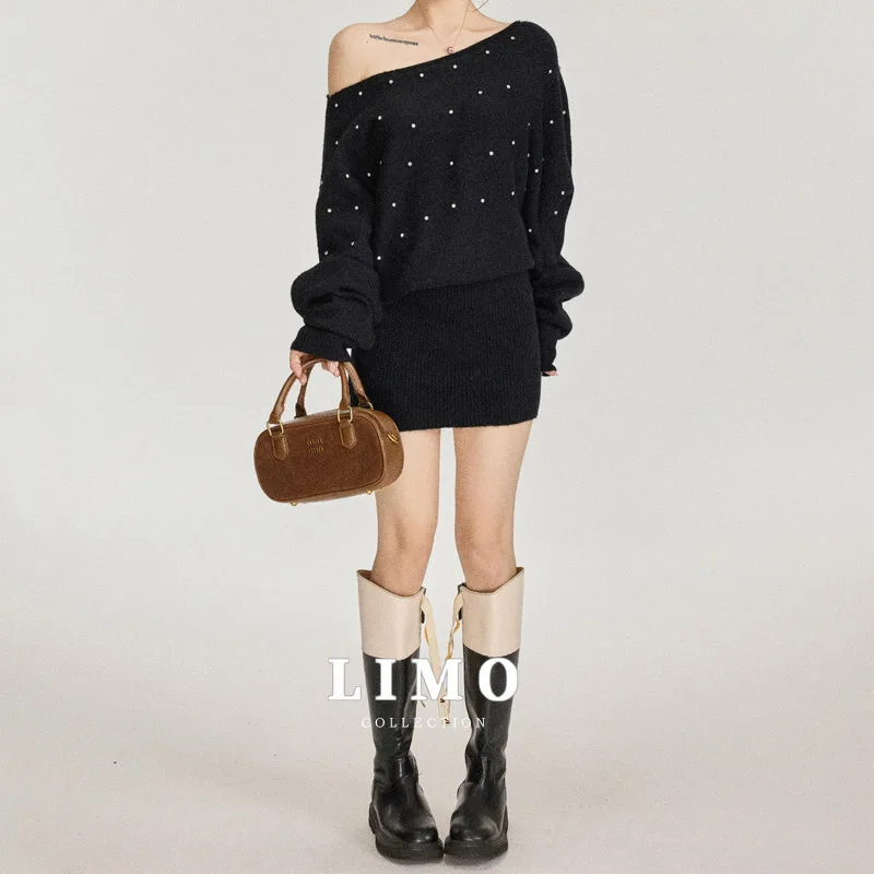 LIMO Элегантное сексуальное облегающее трикотажное платье с открытыми плечами и блестящими бриллиантами для весенне-летней вечеринки Клубная одежда 2025 Трендовый полиэстер
LIMO Элегантное сексуальное облегающее трикотажное платье с открытыми плечами и блестящими бриллиантами для весенне-летней вечеринки Клубная одежда 2025 Трендовый полиэстер