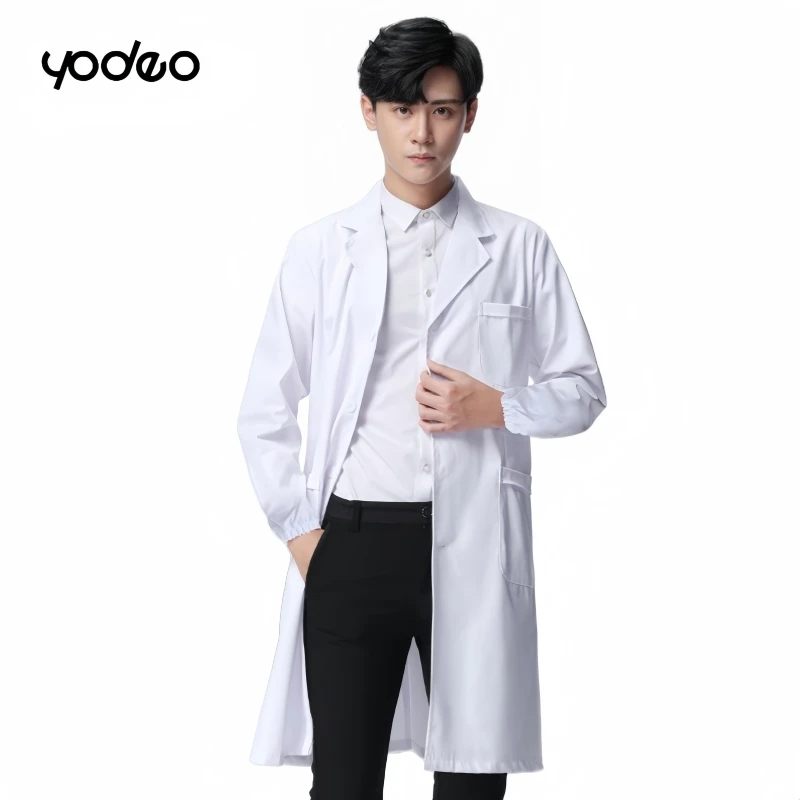 Doctor nurse clothes cotton long sleeve women slim fit laboratory coat pharmacy work clothes medical students white coat long
Doctor nurse clothes cotton long sleeve women slim fit laboratory coat pharmacy work clothes medical students white coat long