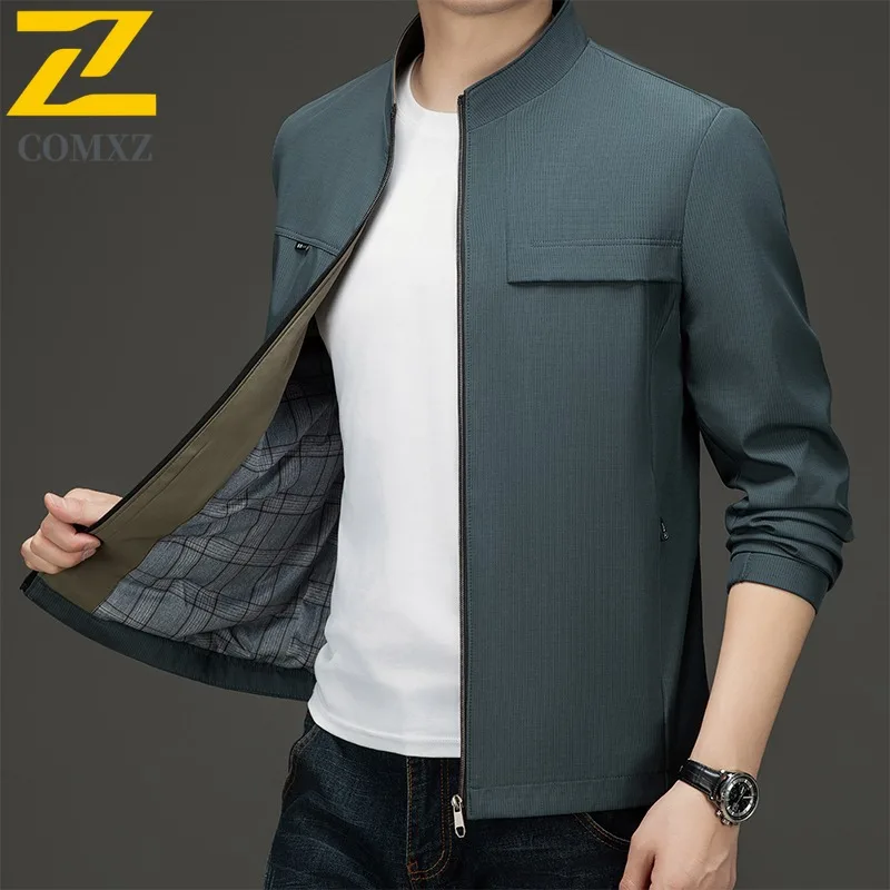 COMXZ Мужская куртка премиум-класса с воротником-стойкой, рабочая легкая ветровка, 2021, воротник-стойка, ветрозащитная осенняя одежда для путешествий
COMXZ Мужская куртка премиум-класса с воротником-стойкой, рабочая легкая ветровка, 2021, воротник-стойка, ветрозащитная осенняя одежда для путешествий
