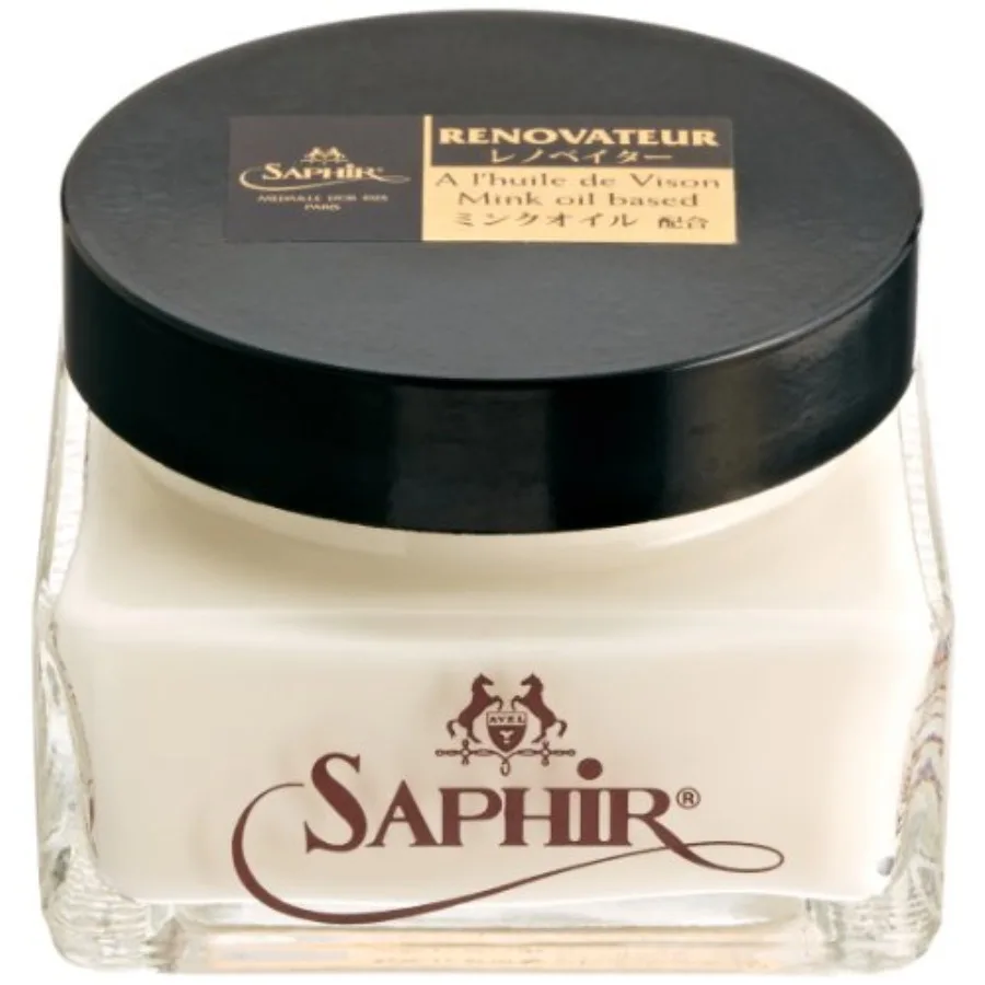 Saphir Medaille d'Or Renovator All-Purpose Leather Shoe Cleaner and Conditioner
Saphir Medaille d'Or Renovator All-Purpose Leather Shoe Cleaner and Conditioner