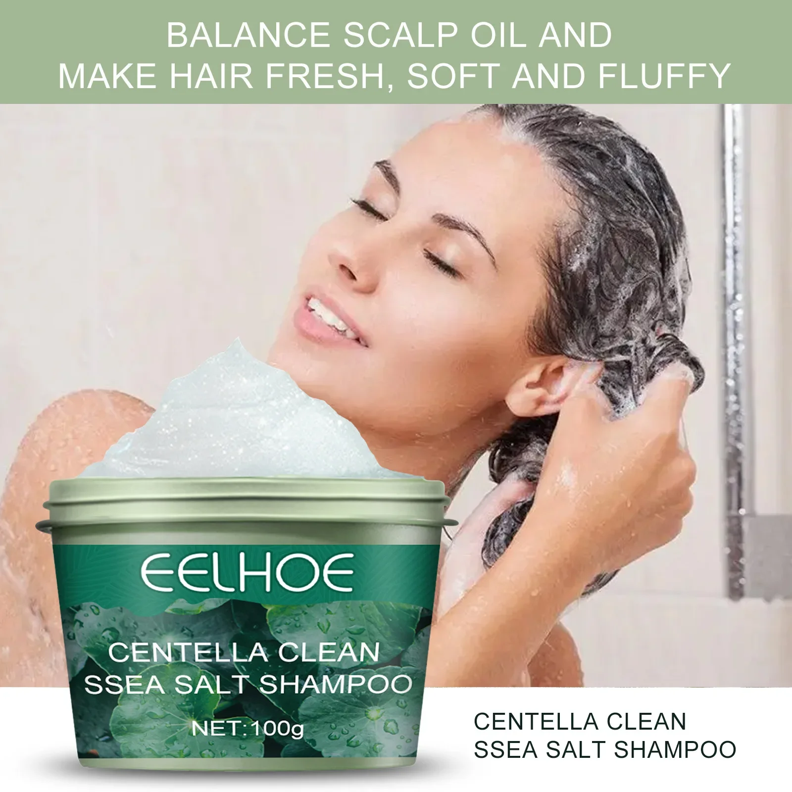 Centella Asiatica Sea Salt Scalp Scrub Hair Shampoo Anti-dandruff Anti-itch Oil Control Scalp Care Refreshing Fluffy Shampoos
Centella Asiatica Sea Salt Scalp Scrub Hair Shampoo Anti-dandruff Anti-itch Oil Control Scalp Care Refreshing Fluffy Shampoos