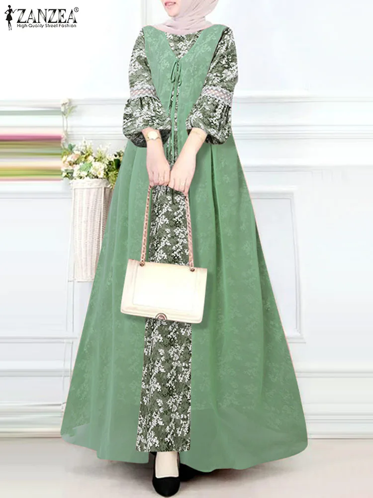 Muslim Fashion Dresses ZANZEA Turkey Dubai Abaya Casual Long Vestidos Islamic Clothing Robe Femme Women Bohemain Print Sundress
Muslim Fashion Dresses ZANZEA Turkey Dubai Abaya Casual Long Vestidos Islamic Clothing Robe Femme Women Bohemain Print Sundress