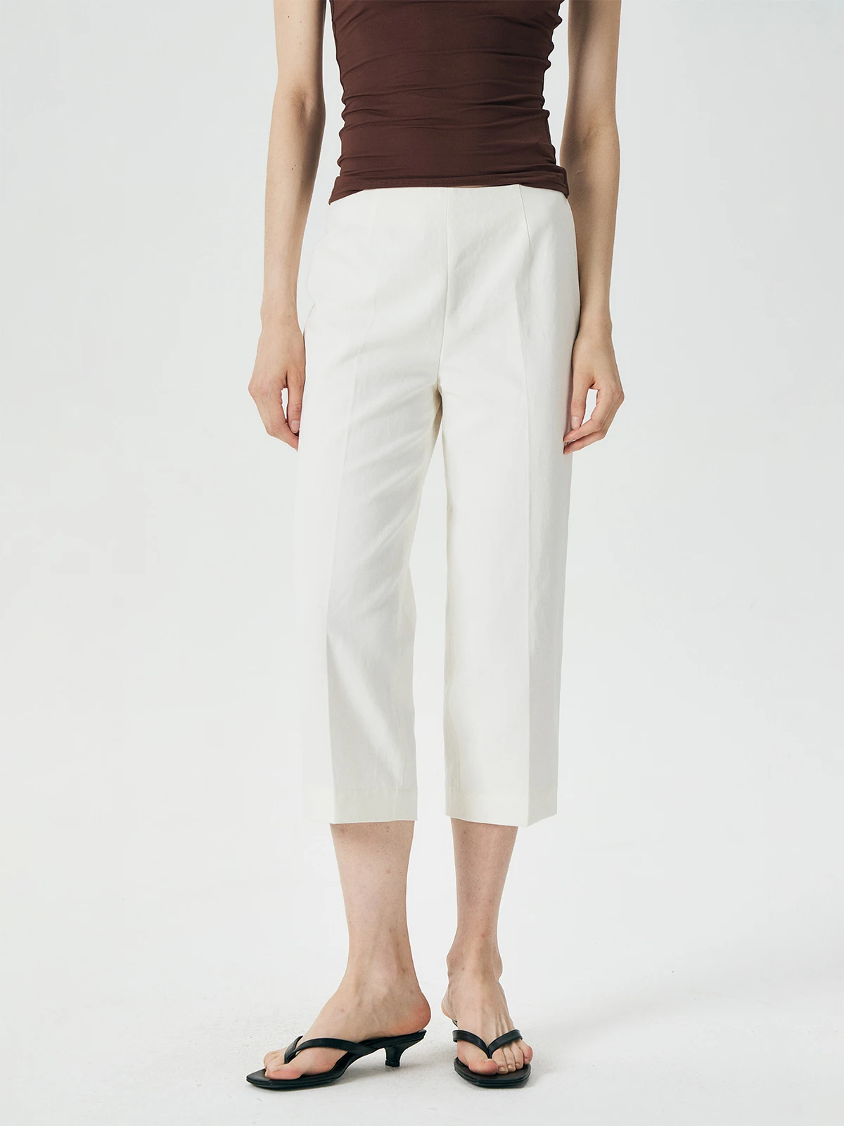 Thoransaura Casual Cotton Linen Blend Slimming Washed Eighteen Pants High Waist Long Trousers for Women Straight Leg Pants
Thoransaura Casual Cotton Linen Blend Slimming Washed Eighteen Pants High Waist Long Trousers for Women Straight Leg Pants