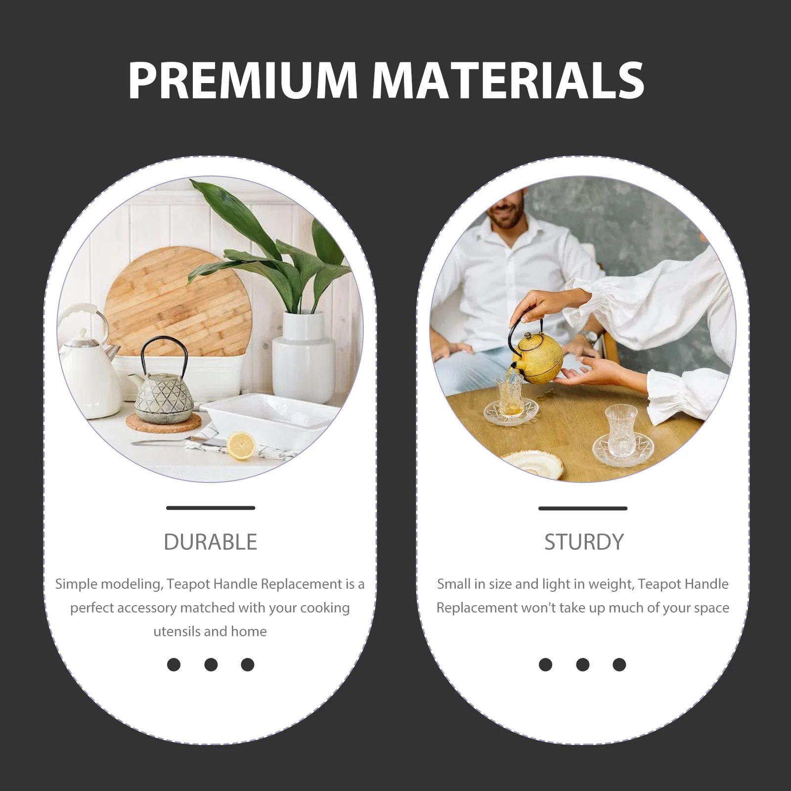 2Pcs Teapot Handle Replacement Fine Craftsmanship Metal Kettle Grip Compact Tea Pot Handle Household Kettle Supply Ergonomic
2Pcs Teapot Handle Replacement Fine Craftsmanship Metal Kettle Grip Compact Tea Pot Handle Household Kettle Supply Ergonomic