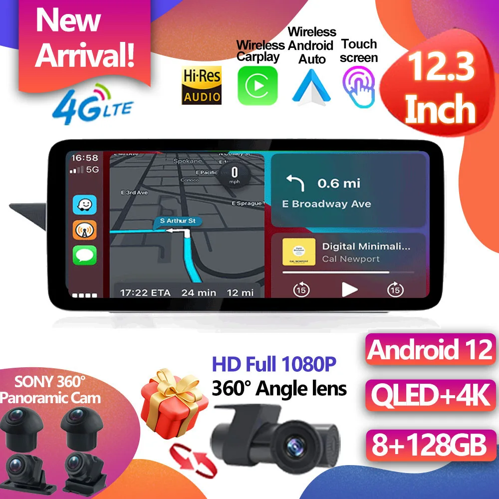 Для Benz E W212 2009-2016 12,3 дюймовый сенсорный экран Android Автомобильные аксессуары мониторы Carplay Speacker Радио мультимедийный плеер
Для Benz E W212 2009-2016 12,3 дюймовый сенсорный экран Android Автомобильные аксессуары мониторы Carplay Speacker Радио мультимедийный плеер