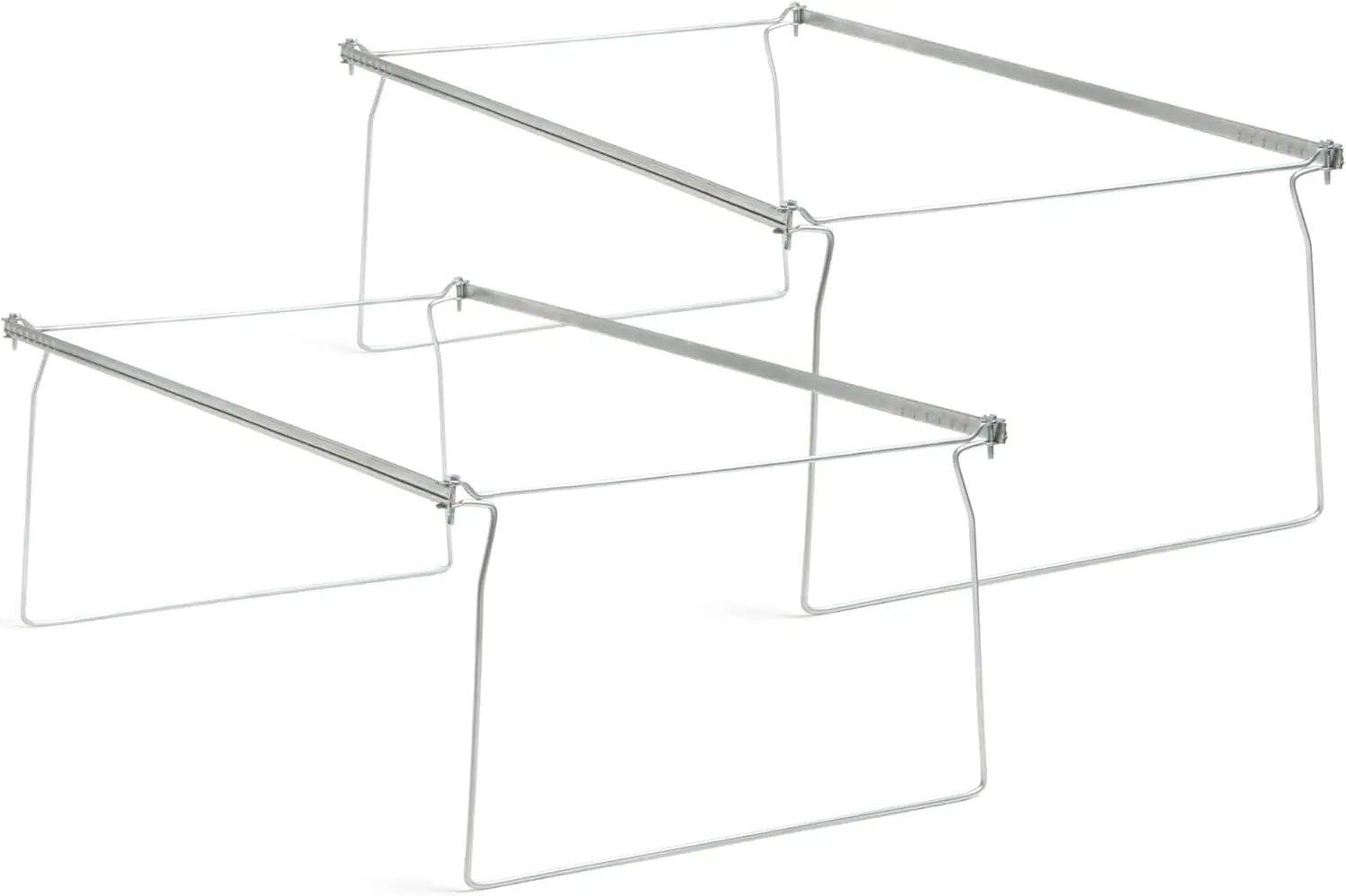 Heavy Duty Steel Hanging File Frames, Adjustable 23-27", Legal Size, 2 Pack
Heavy Duty Steel Hanging File Frames, Adjustable 23-27", Legal Size, 2 Pack