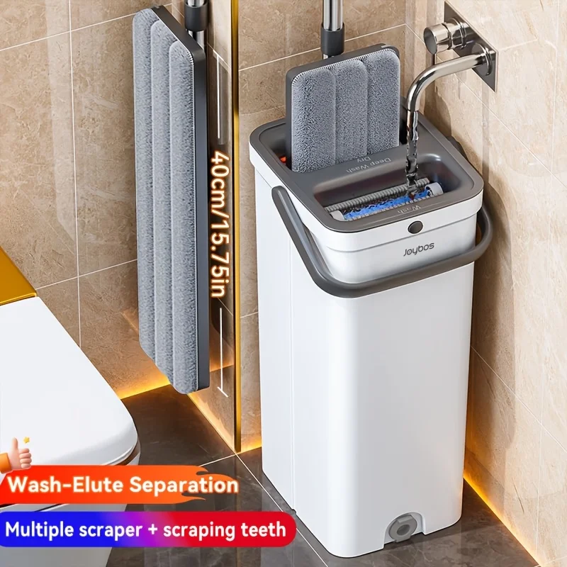 2 or 4 Reusable Pads Flat Mop and Bucket System Suitable for Hardwood Laminate Tile Floors, Wet/Dry Microfiber Floor & Wall Mop
2 or 4 Reusable Pads Flat Mop and Bucket System Suitable for Hardwood Laminate Tile Floors, Wet/Dry Microfiber Floor & Wall Mop