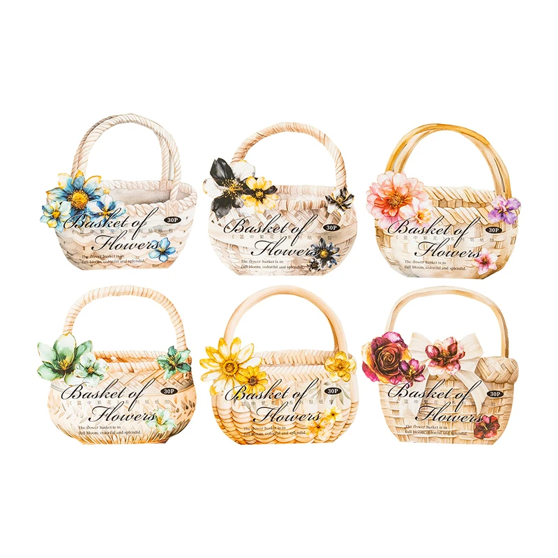 12packs/LOT Blooming flowers in the basket Series series cute lovely retro decorative paper sticker
12packs/LOT Blooming flowers in the basket Series series cute lovely retro decorative paper sticker