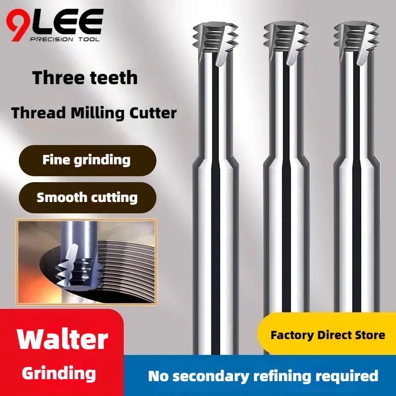 1PCS Carbide Thread Milling Cutter Three Tooth Cnc Machining Center Aluminum Milling Cutter
1PCS Carbide Thread Milling Cutter Three Tooth Cnc Machining Center Aluminum Milling Cutter