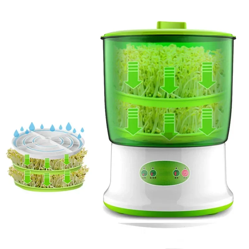 Home Fully Automatic Bean Sprout Machine 220V Multifunctional Intelligent Homemade Soybean Sprout Can with Large Capacity factor
Home Fully Automatic Bean Sprout Machine 220V Multifunctional Intelligent Homemade Soybean Sprout Can with Large Capacity factor