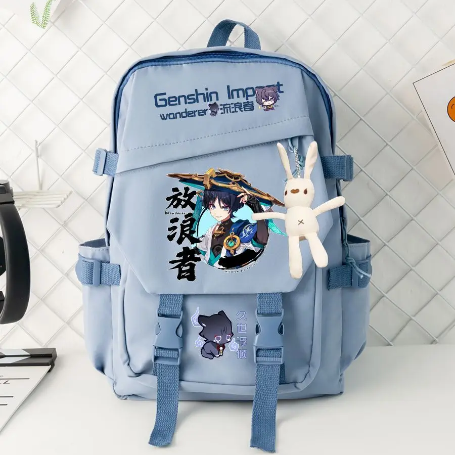 Genshin Impact Wanderer Double Shoulder Bag Large Capacity Junior High School Boys And Girls Student Anime Casual Backpack
Genshin Impact Wanderer Double Shoulder Bag Large Capacity Junior High School Boys And Girls Student Anime Casual Backpack