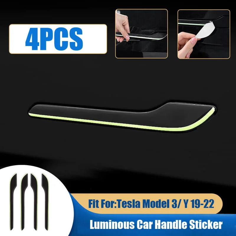 4pcs for Tesla Model 3 Model Y 2019-2022 Luminous Car Door Handle Protector Stickers Anti Scratch Decor Strips Car Accessories
4pcs for Tesla Model 3 Model Y 2019-2022 Luminous Car Door Handle Protector Stickers Anti Scratch Decor Strips Car Accessories