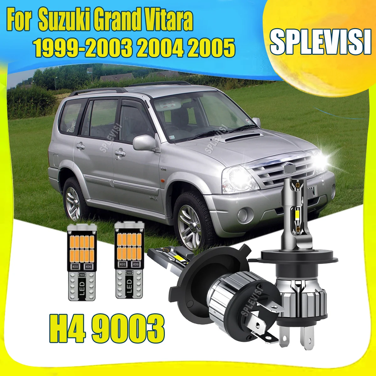 H4 9003 75W LED Car Headlight Conversion Kit, 6000K, Plug and Play For Suzuki Grand Vitara 1999 2000 2001 2002 2003 2004 2005
H4 9003 75W LED Car Headlight Conversion Kit, 6000K, Plug and Play For Suzuki Grand Vitara 1999 2000 2001 2002 2003 2004 2005