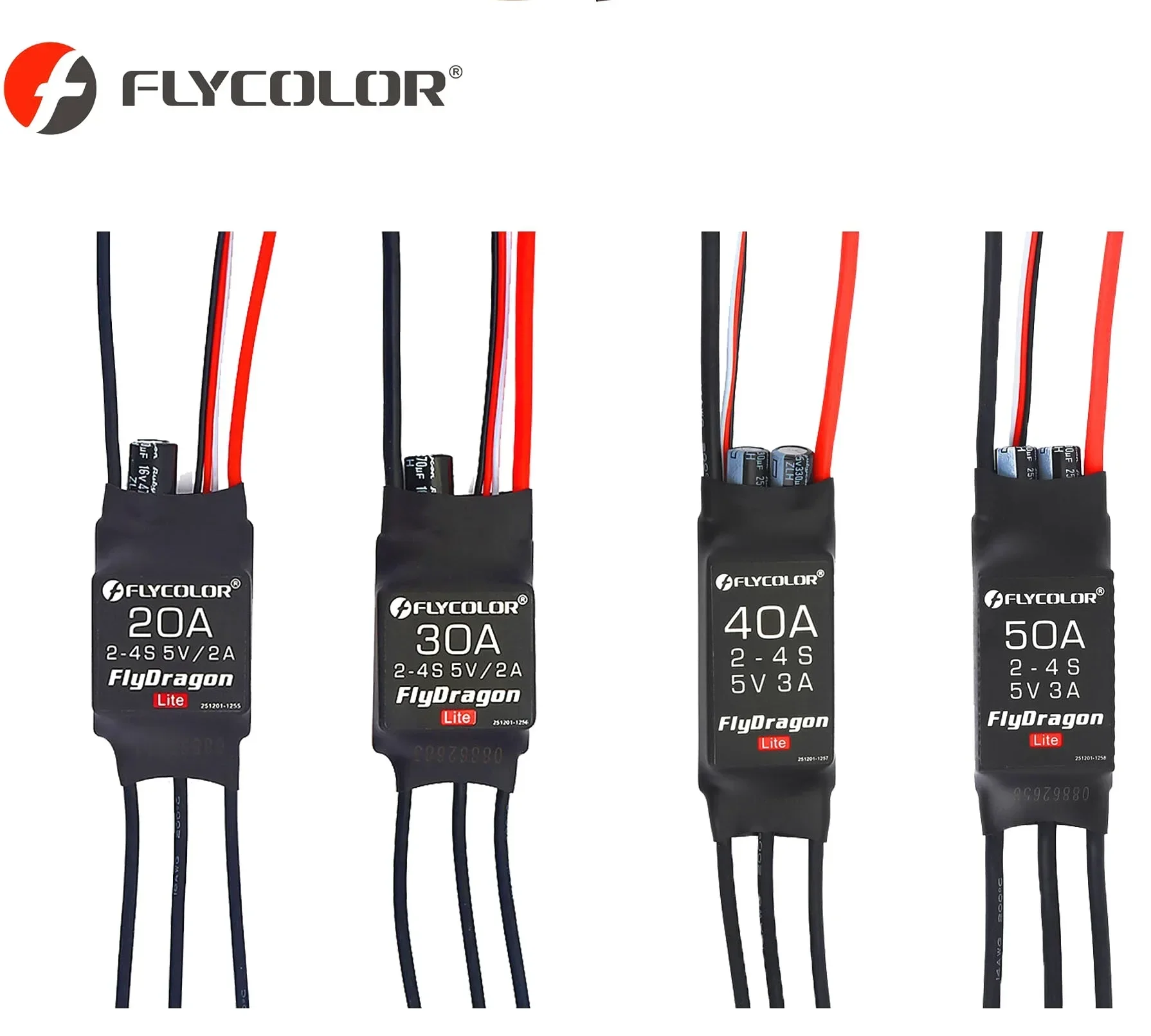 1pcs FLYCOLOR Flydragon Lite 20A/30A/40/50A 5V BEC 2-4S Brushless ESC for RC Airplane Fixed-Wing FPV Drones
1pcs FLYCOLOR Flydragon Lite 20A/30A/40/50A 5V BEC 2-4S Brushless ESC for RC Airplane Fixed-Wing FPV Drones