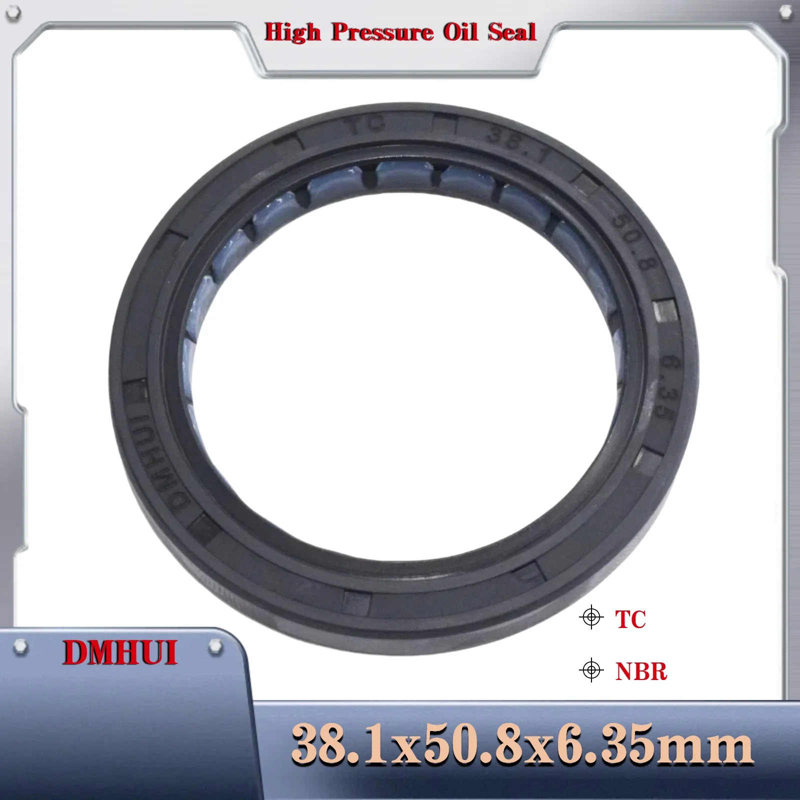 Rotary seal ring 38.1x50.8x6.35mm/TC/NBR Hydraulic motor Shaft oil seal 38.1X50.8X6.35 Motor Rotary Shaft Seal
Rotary seal ring 38.1x50.8x6.35mm/TC/NBR Hydraulic motor Shaft oil seal 38.1X50.8X6.35 Motor Rotary Shaft Seal