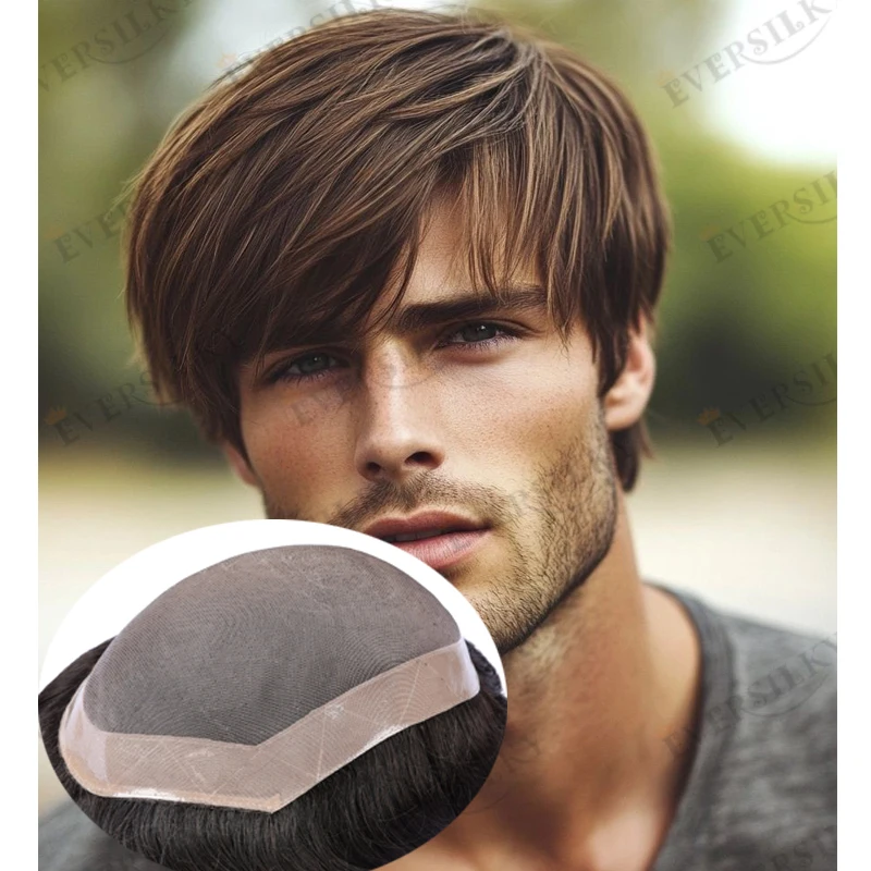 Super Durable 6Inch Long Human Hair Light Brown European Men Toupee Straight/Wavy Cheapest Mono Base Man Hairpieces Natural Wig
Super Durable 6Inch Long Human Hair Light Brown European Men Toupee Straight/Wavy Cheapest Mono Base Man Hairpieces Natural Wig