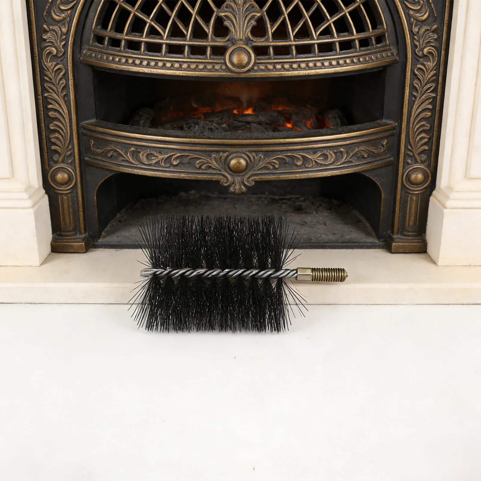 Fireplace Chimney Cleaning Brush Stainless Steel Wire Flue Cleaner for Wood Stoves Log Burners 4.7 Inch Outer Diameter 0.4 Inch
Fireplace Chimney Cleaning Brush Stainless Steel Wire Flue Cleaner for Wood Stoves Log Burners 4.7 Inch Outer Diameter 0.4 Inch