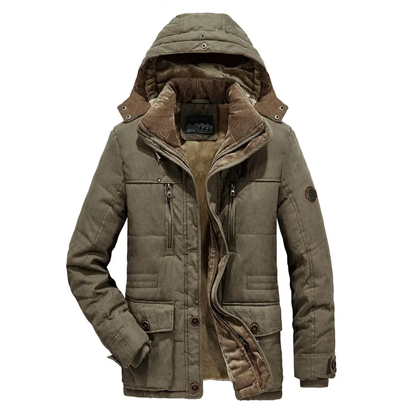 Casual Thickened Padded Jacket Hooded Parka Men's New High Quality Male New Fashion Windproof Waterproof Brand Winter Jacket
Casual Thickened Padded Jacket Hooded Parka Men's New High Quality Male New Fashion Windproof Waterproof Brand Winter Jacket