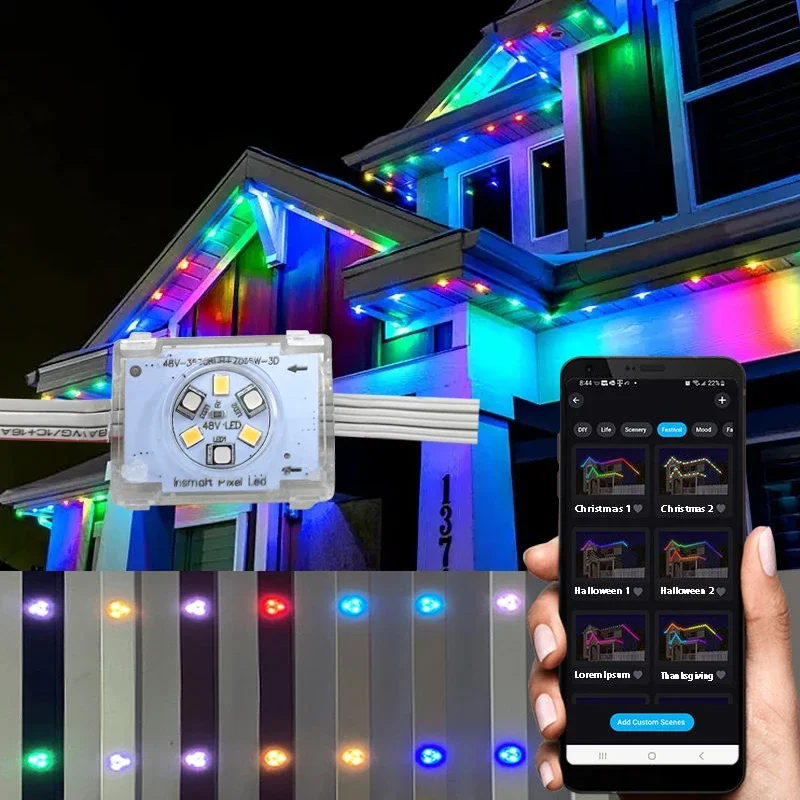 Holiday Landscape Led Pixel DC 48V Jellyfish Light ws2811 Ucs2904 Lighting Permanent Christmas Point Lights
Holiday Landscape Led Pixel DC 48V Jellyfish Light ws2811 Ucs2904 Lighting Permanent Christmas Point Lights