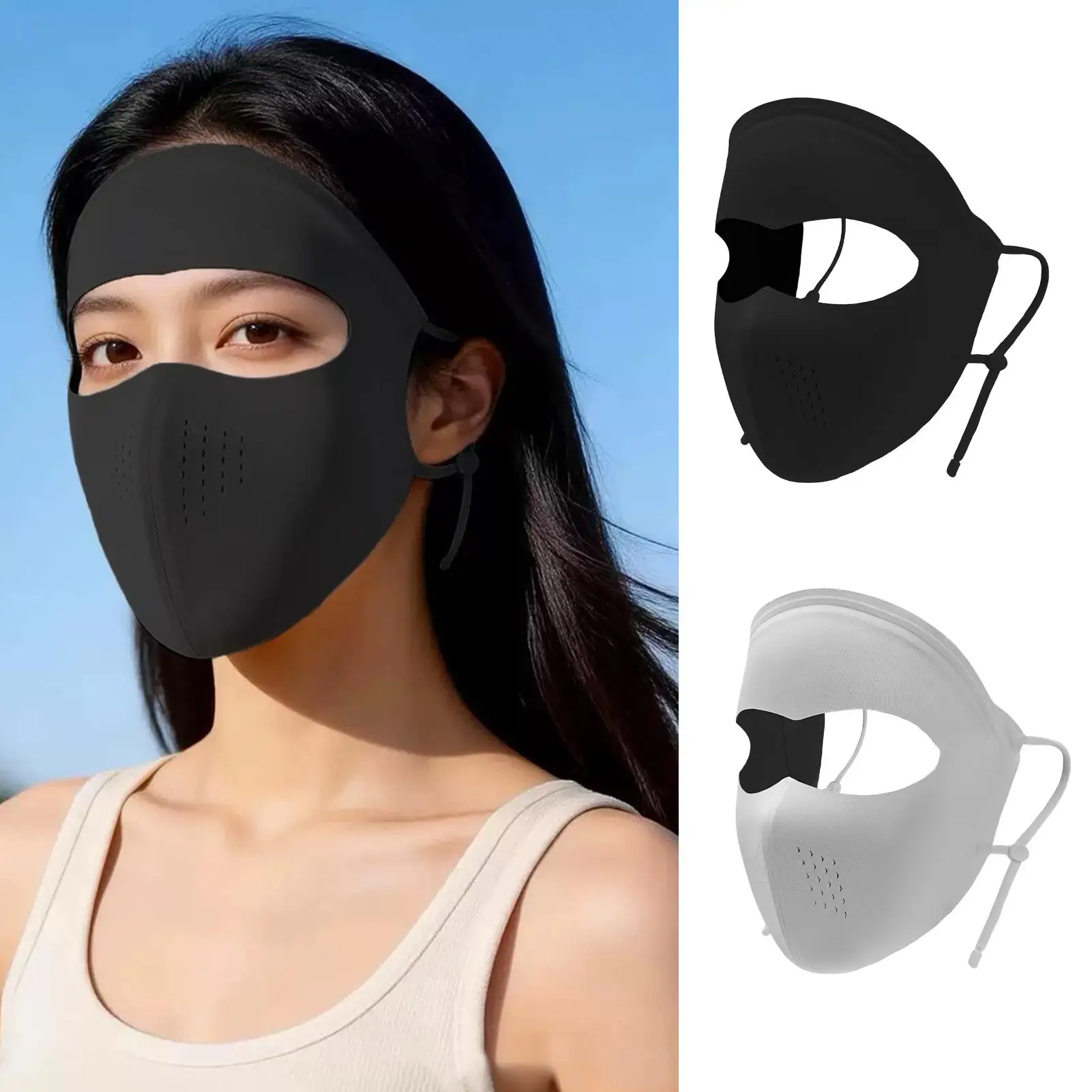 Sunscreen Mask Summer UV Protection Face Kini Ice Silk Mask Full Face Golf Cycling Sports Mask Anti-UV Traceless Sunscreen Mask
Sunscreen Mask Summer UV Protection Face Kini Ice Silk Mask Full Face Golf Cycling Sports Mask Anti-UV Traceless Sunscreen Mask