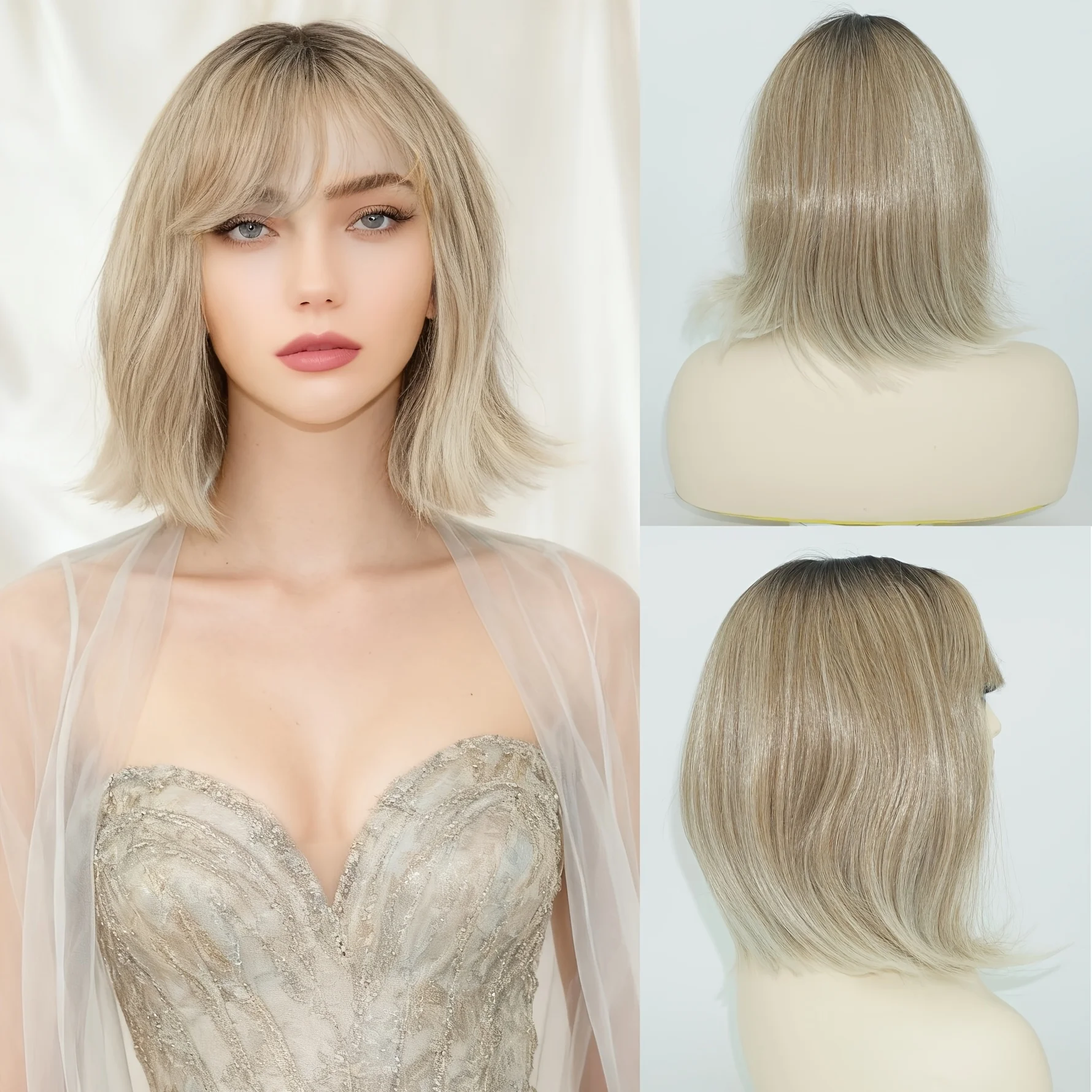 Элегантный модный объемный синтетический парик в студенческом стиле, длина 11,8 дюйма, стрижка «боб», подходит для ношения всеми женщинами на прогулках и мероприятиях.
Элегантный модный объемный синтетический парик в студенческом стиле, длина 11,8 дюйма, стрижка «боб», подходит для ношения всеми женщинами на прогулках и мероприятиях.