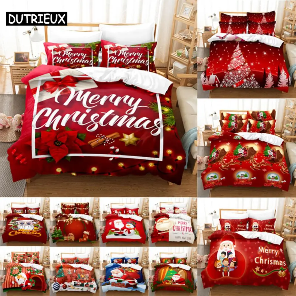 Red Christmas Duvet Cover Set King Queen Size for Single Double Bed Linens Quilt Comforter Pillow Case 3D Full Twin 3PCS 2PCS
Red Christmas Duvet Cover Set King Queen Size for Single Double Bed Linens Quilt Comforter Pillow Case 3D Full Twin 3PCS 2PCS