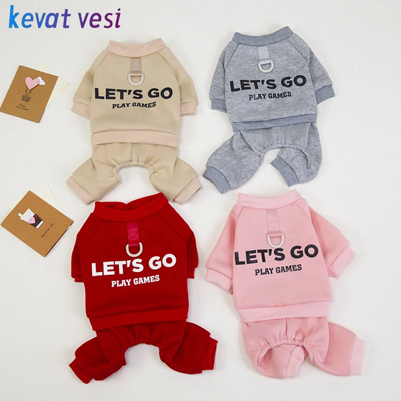 Winter Fleece Dog Clothes Thickened Warm Dog Jumpsuit Soft Cozy Pet Clothes for Dogs Cats Four-legged Puppy Clothes with D Ring
Winter Fleece Dog Clothes Thickened Warm Dog Jumpsuit Soft Cozy Pet Clothes for Dogs Cats Four-legged Puppy Clothes with D Ring