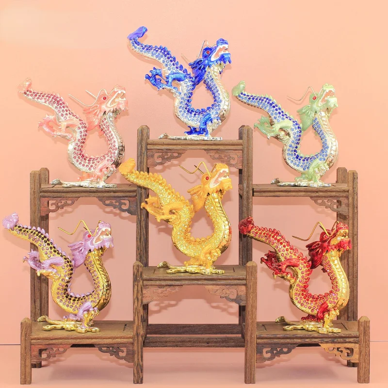 Chinese Dragon Enamel Handicrafts Painted Inlaid Metal Handicrafts Chinese Dragon Lucky Ornaments Decorations for Home
Chinese Dragon Enamel Handicrafts Painted Inlaid Metal Handicrafts Chinese Dragon Lucky Ornaments Decorations for Home