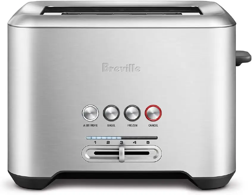 Compact 2-Slice Toaster with Brushed Stainless Steel Finish, Extra Large Slots, Rapid Heating, Adjustable Browning Control
Compact 2-Slice Toaster with Brushed Stainless Steel Finish, Extra Large Slots, Rapid Heating, Adjustable Browning Control
