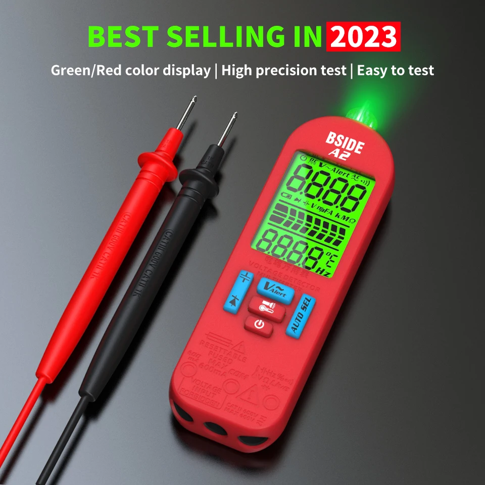 BSIDE Digital Multimeter USB Charge Capacitance Temp Ohm Diode Hz NCV Smart Voltage Detector Tester Non Contact Voltage Detector
BSIDE Digital Multimeter USB Charge Capacitance Temp Ohm Diode Hz NCV Smart Voltage Detector Tester Non Contact Voltage Detector