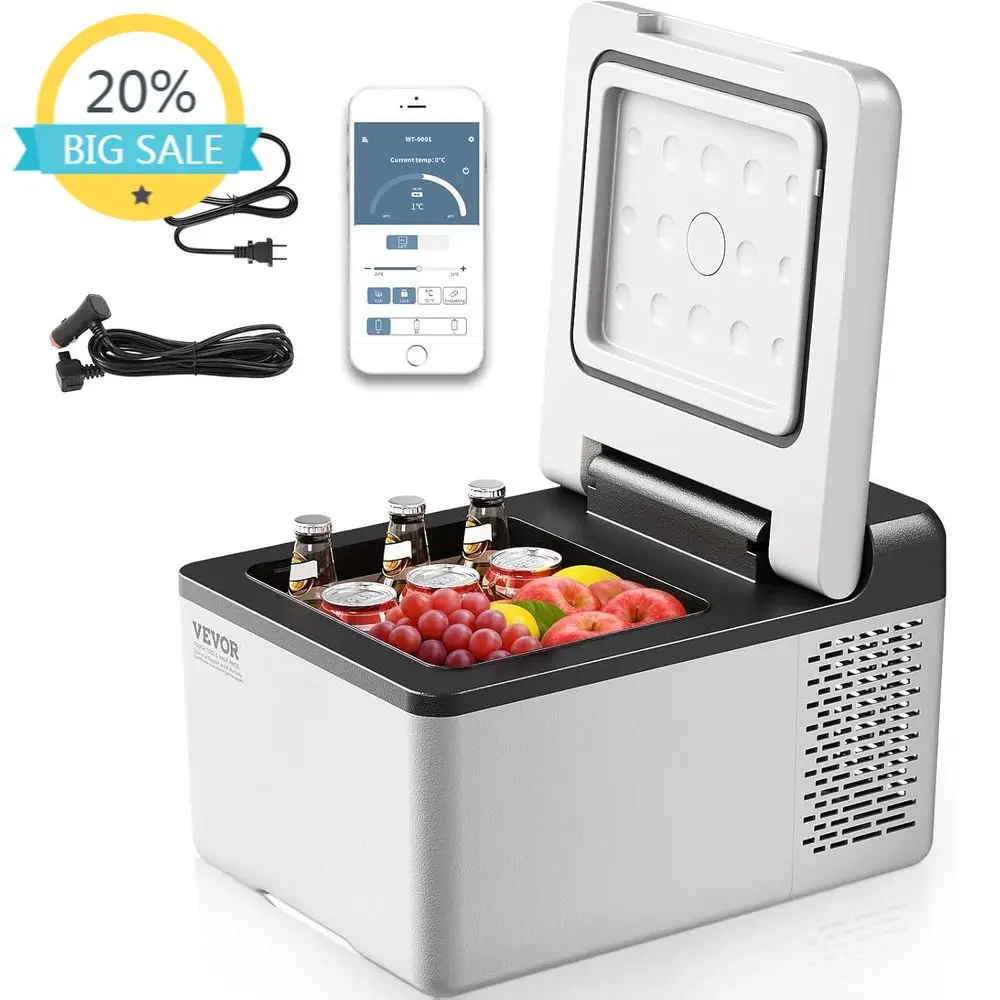 12-Quart Portable Compact Car Refrigerator for On-the-Go Cooling
12-Quart Portable Compact Car Refrigerator for On-the-Go Cooling