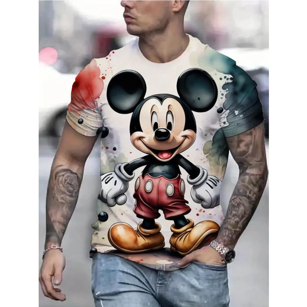 Disney Summer Mens Casual T-shirts High Quality Mickey Mouse Print Brand Tee Shirts Classic Male Daily Short Sleeve Cool Tops
Disney Summer Mens Casual T-shirts High Quality Mickey Mouse Print Brand Tee Shirts Classic Male Daily Short Sleeve Cool Tops