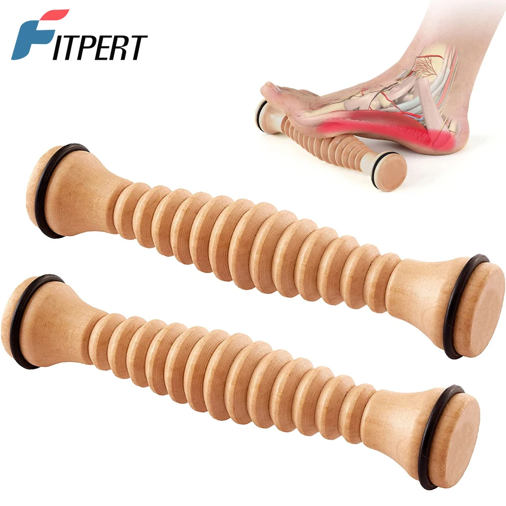 2 Pcs Body Back Wooden Foot Roller, Foot Massager for Plantar Fasciitis, for Stress Relief Support and Relaxation Through Smooth
2 Pcs Body Back Wooden Foot Roller, Foot Massager for Plantar Fasciitis, for Stress Relief Support and Relaxation Through Smooth