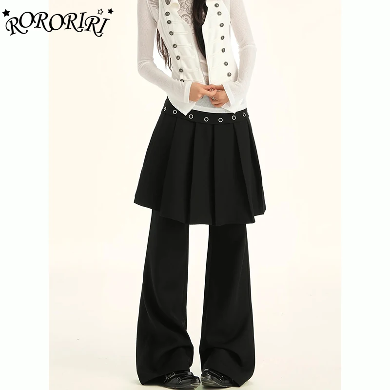 RORORIRI Черная искусственная юбка из двух частей Брюки A Line Повседневные плиссированные шорты Bootcut Брюки Широкие брюки Y2K Hot Girl Fit Аксессуар
RORORIRI Черная искусственная юбка из двух частей Брюки A Line Повседневные плиссированные шорты Bootcut Брюки Широкие брюки Y2K Hot Girl Fit Аксессуар