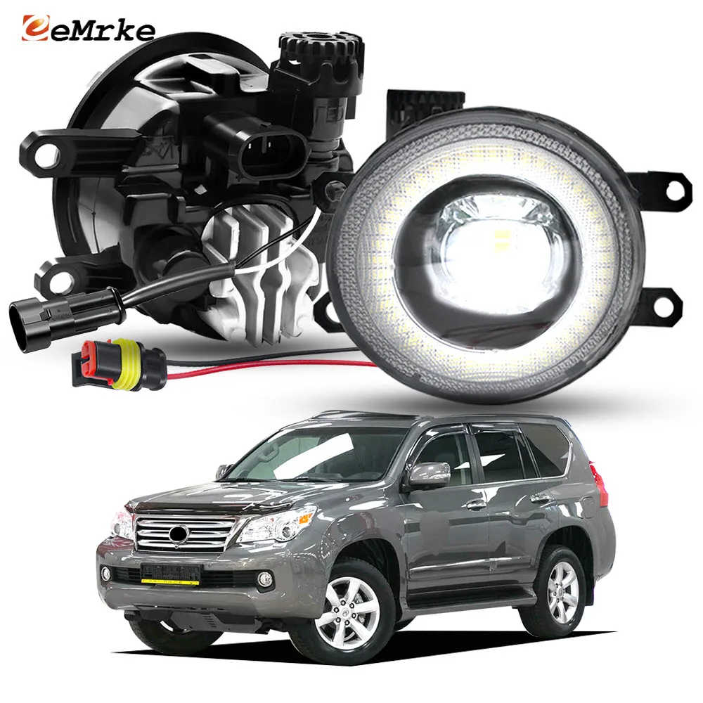 LED Fog Lights 6000K H8 H11 IP68 Waterproof 2pcs Set Super Bright Angel Eye DRL for Lexus GX400 GX460 J150 2010 2011 2012 2013
LED Fog Lights 6000K H8 H11 IP68 Waterproof 2pcs Set Super Bright Angel Eye DRL for Lexus GX400 GX460 J150 2010 2011 2012 2013