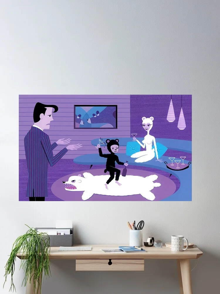 Josh Agle Shag Fine The Wayward Cub, Print Art Canvas Poster- For Living Room Decoration - Home Wall Decor Picture
Josh Agle Shag Fine The Wayward Cub, Print Art Canvas Poster- For Living Room Decoration - Home Wall Decor Picture