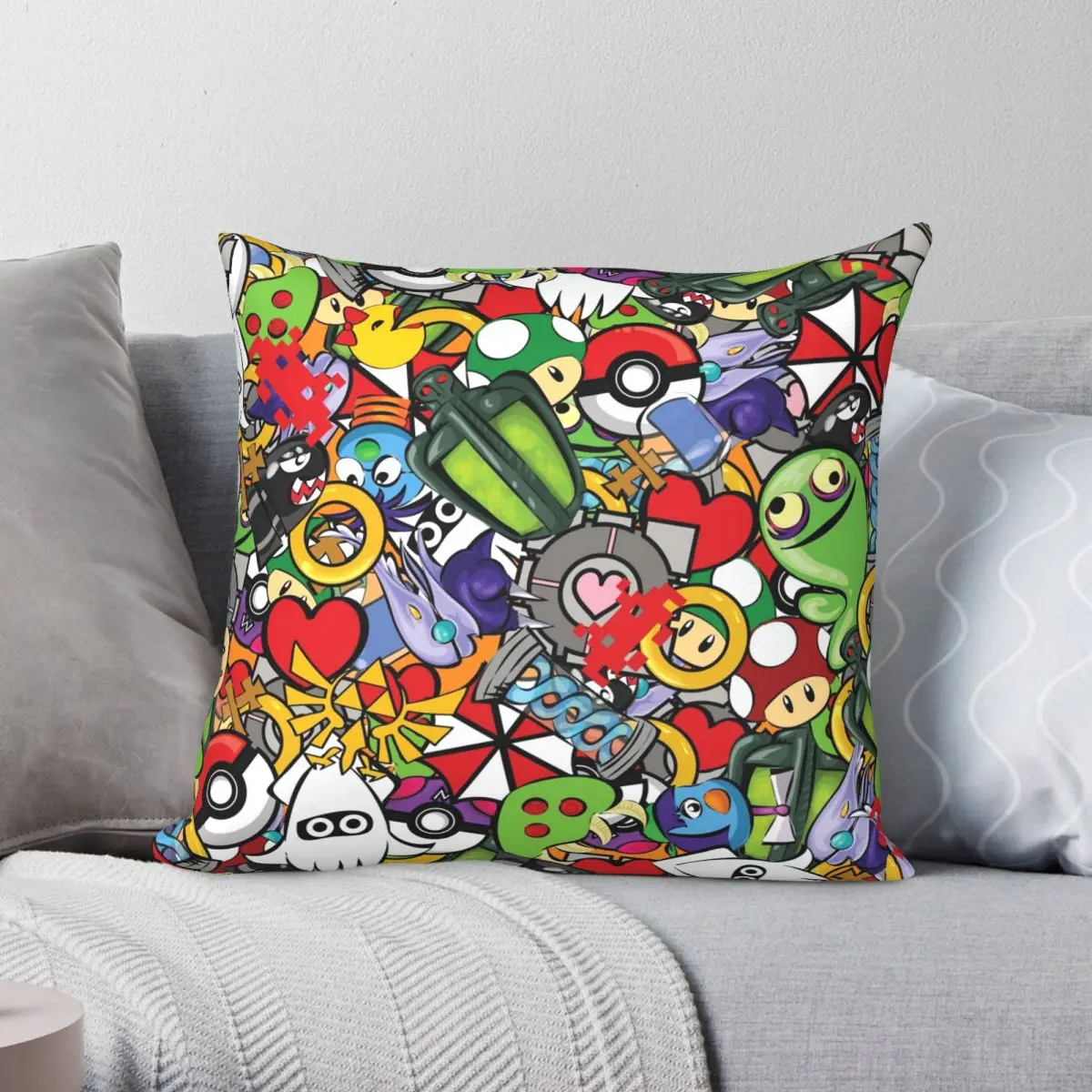 Video Game Mash-Up Pillowcase Polyester Linen Velvet Pattern Zip Decor Throw Pillow Case Sofa Seater Cushion Cover
Video Game Mash-Up Pillowcase Polyester Linen Velvet Pattern Zip Decor Throw Pillow Case Sofa Seater Cushion Cover