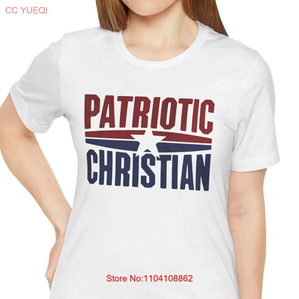 patriotic christian T Shirt Red White Blue USA Religious long or short sleeves
patriotic christian T Shirt Red White Blue USA Religious long or short sleeves