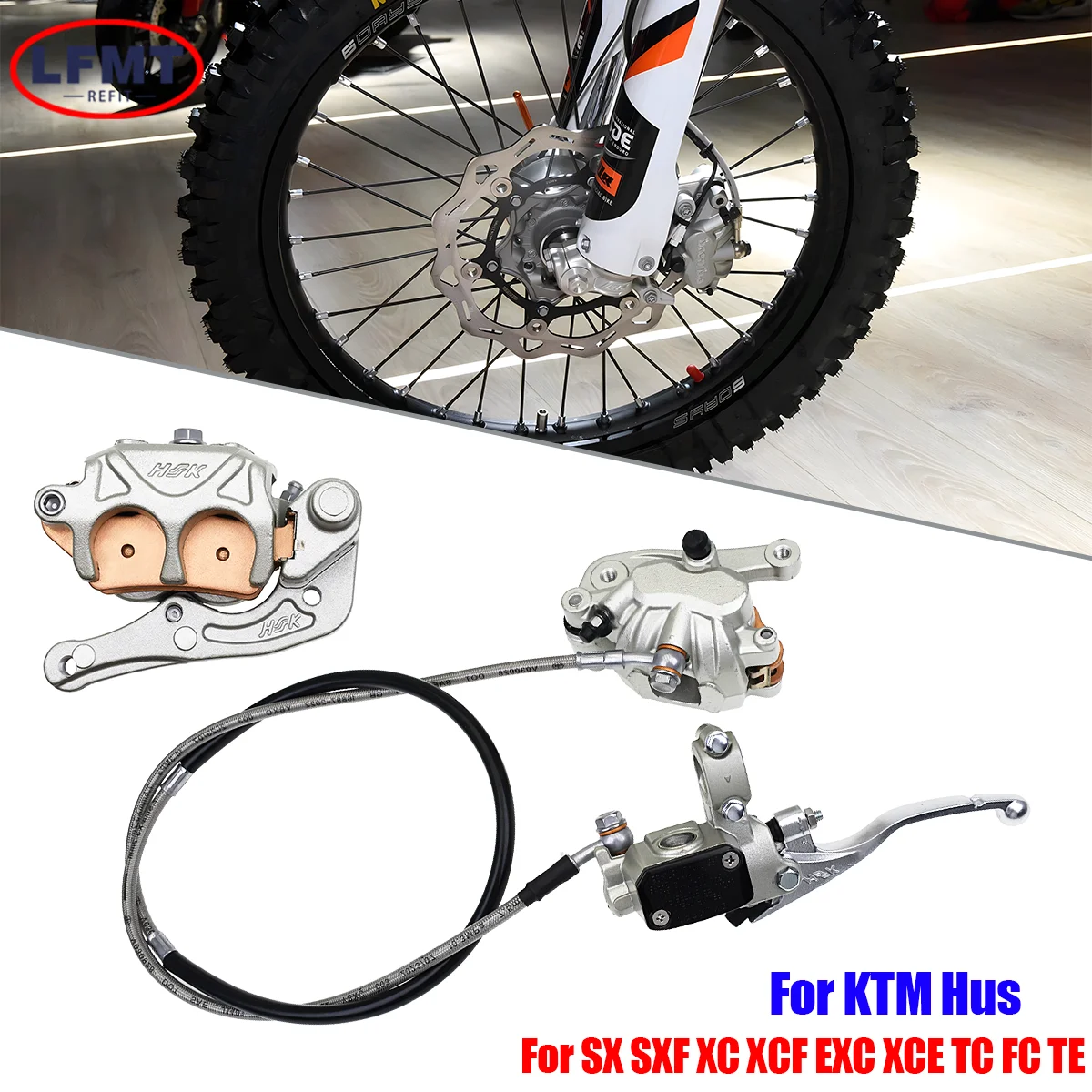 For KTM Husqvarna Motorcycle Front Brake Pump Caliper Set PARTS XCW XCFW EXC EXCF SX SXF XC XCF 6 Days TPI 125-500 530 2014-2023
For KTM Husqvarna Motorcycle Front Brake Pump Caliper Set PARTS XCW XCFW EXC EXCF SX SXF XC XCF 6 Days TPI 125-500 530 2014-2023