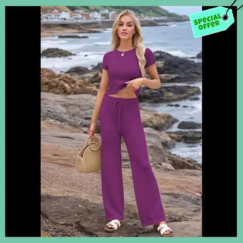 Sturdy Womens Summer 2 Piece Outfits Color Block Short Sleeve Tops Tracksuit Slim Fit Pants Matching Set Lounge Sets 2025
Sturdy Womens Summer 2 Piece Outfits Color Block Short Sleeve Tops Tracksuit Slim Fit Pants Matching Set Lounge Sets 2025