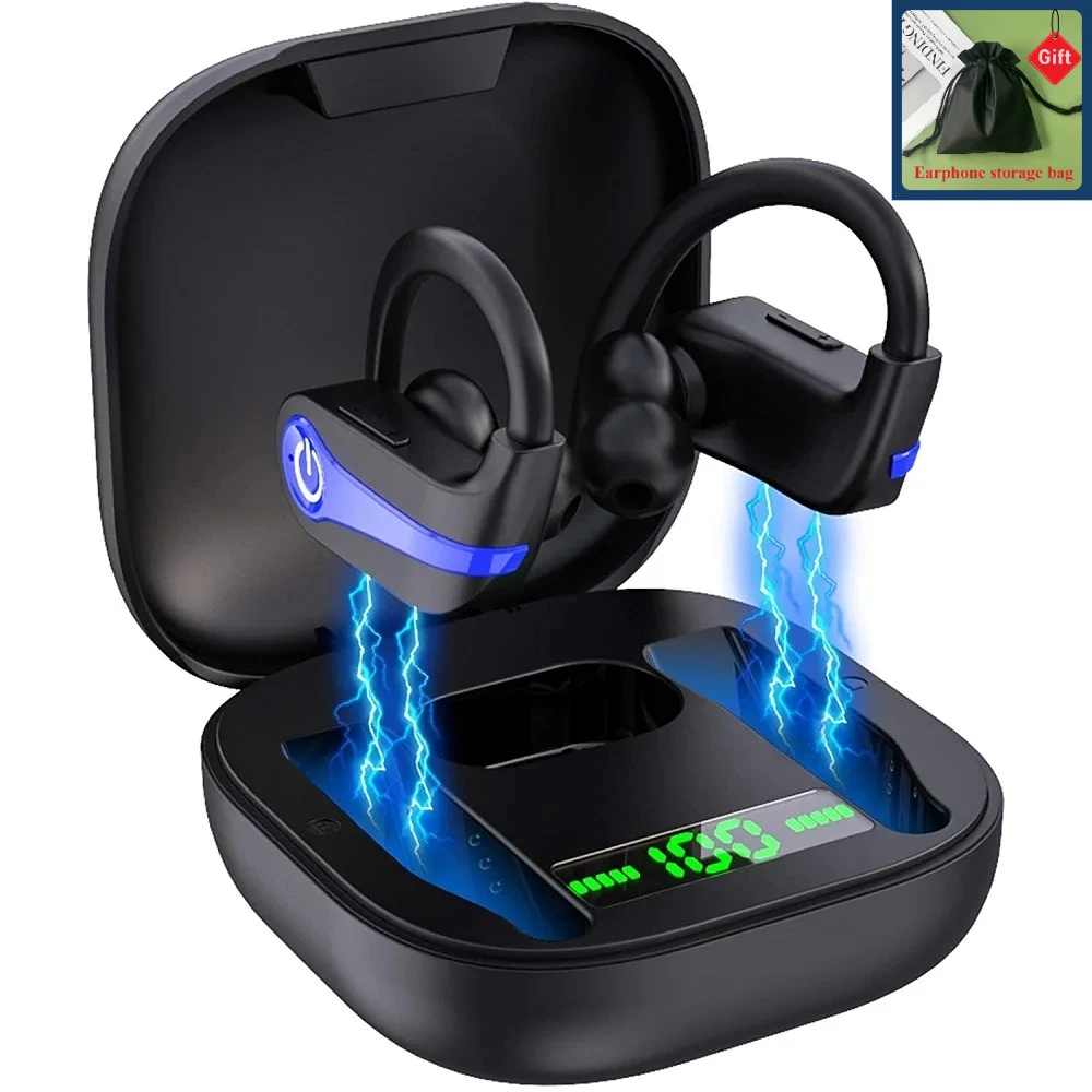 Bluetooth 5.1 Earphone Sport Stereo Waterproof Wireless Headphone Low Latency Earbuds Noise Headset with Microphone Charging
Bluetooth 5.1 Earphone Sport Stereo Waterproof Wireless Headphone Low Latency Earbuds Noise Headset with Microphone Charging