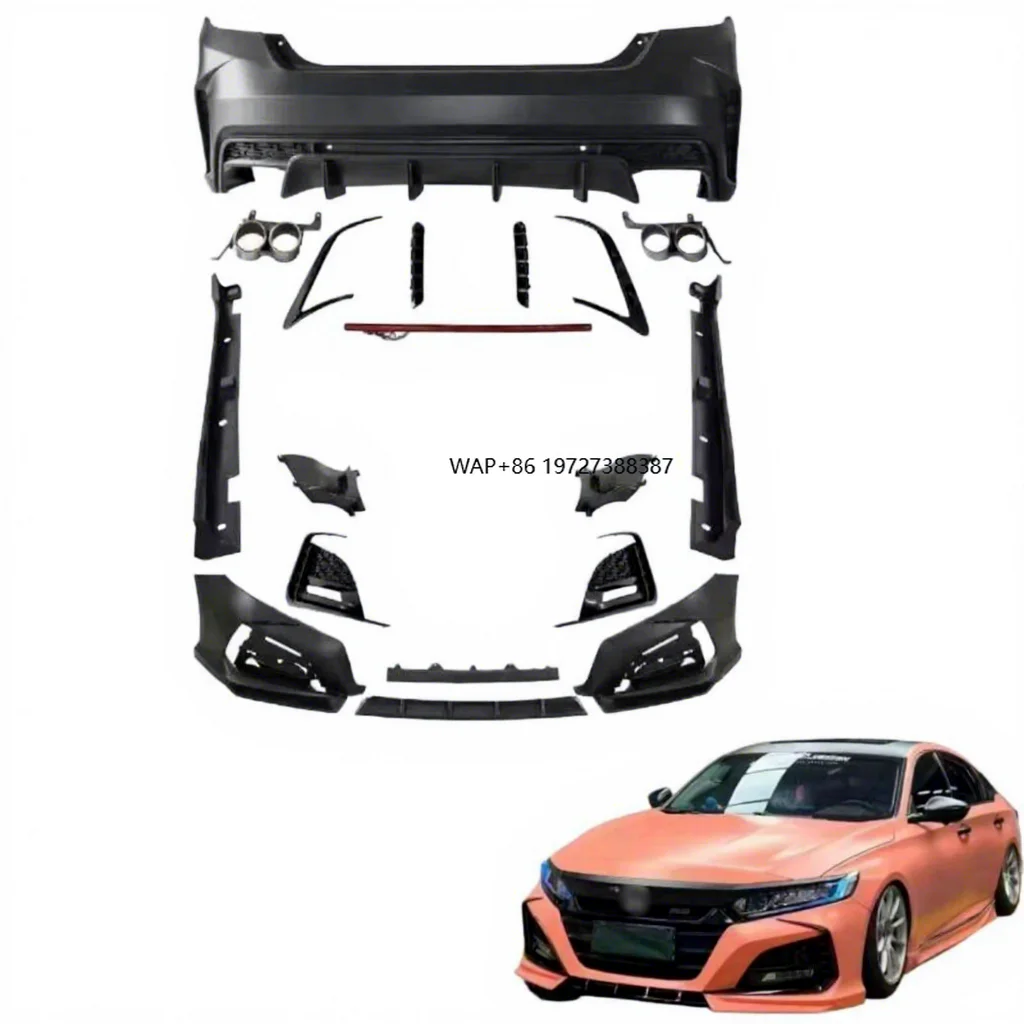 Car Body Kit for 2018 2019 2020 2021 2022 Accord 10th 10.5 Gen Upgrade Front Rear Bumper Side Skirt Car Exterior Part
Car Body Kit for 2018 2019 2020 2021 2022 Accord 10th 10.5 Gen Upgrade Front Rear Bumper Side Skirt Car Exterior Part