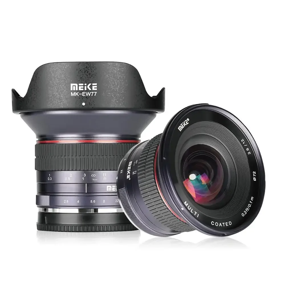 MEKE 12mm F/2.8 Ultra Wide Angle Fixed Lens With Removeable Hood For Fujifilm Mirrorless Camera With APS-C
MEKE 12mm F/2.8 Ultra Wide Angle Fixed Lens With Removeable Hood For Fujifilm Mirrorless Camera With APS-C