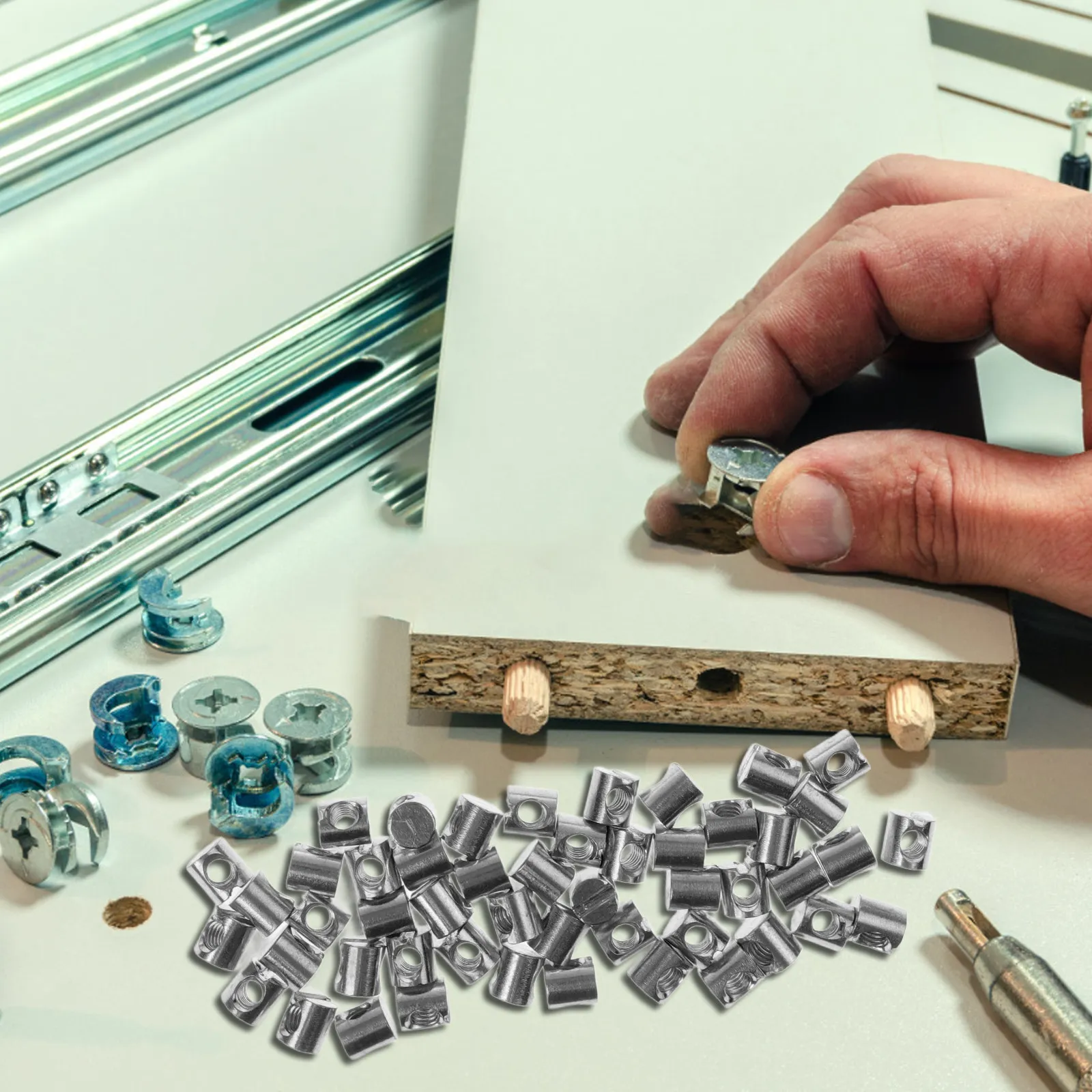 1Set Nickel Plated Flat Head Furniture Screws Set Assortment with Internal Hex Drive for Easy Installation Crib Bed Frame Repair
1Set Nickel Plated Flat Head Furniture Screws Set Assortment with Internal Hex Drive for Easy Installation Crib Bed Frame Repair