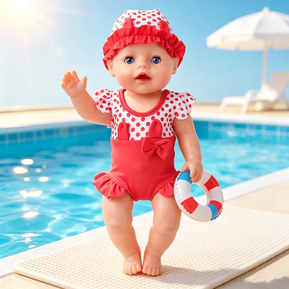 43cm doll swimsuit from the United States, our generation's 18 inch doll swimsuit set includes swimsuit, swim cap, and doll acce
43cm doll swimsuit from the United States, our generation's 18 inch doll swimsuit set includes swimsuit, swim cap, and doll acce