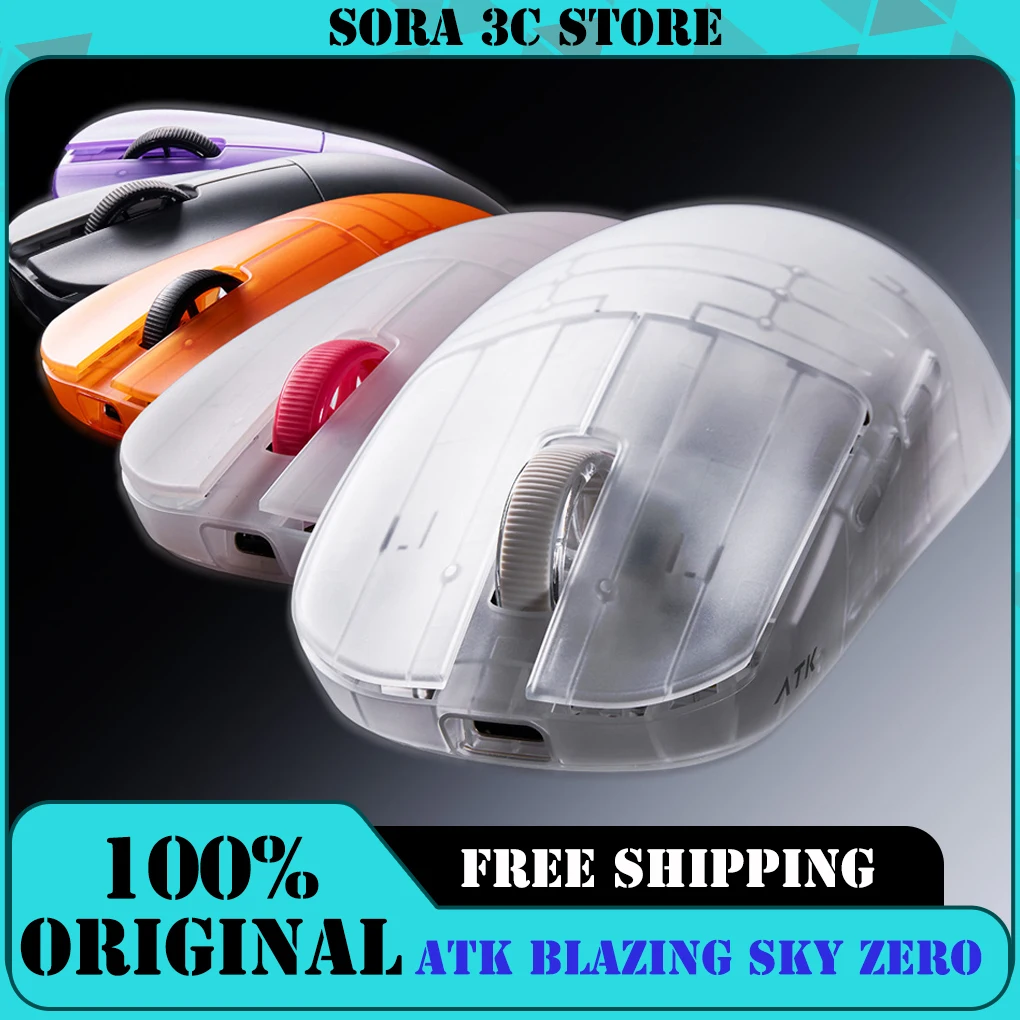 ATK Blazing Sky ZERO Ultralight Wireless Gaming Mouse Dual 8K PAW 3950Ultra Transducer Ergonomic Mouse Must-have for Gamers
ATK Blazing Sky ZERO Ultralight Wireless Gaming Mouse Dual 8K PAW 3950Ultra Transducer Ergonomic Mouse Must-have for Gamers