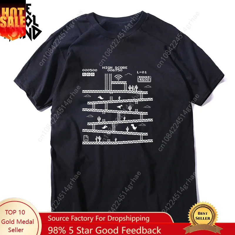 THE COOLMIND 100% Cotton Cool Dino Game Print Men T Shirt Casual Summer Loose Men Tshirt o-neck Male Tshirt Tops Tee Shirts
THE COOLMIND 100% Cotton Cool Dino Game Print Men T Shirt Casual Summer Loose Men Tshirt o-neck Male Tshirt Tops Tee Shirts