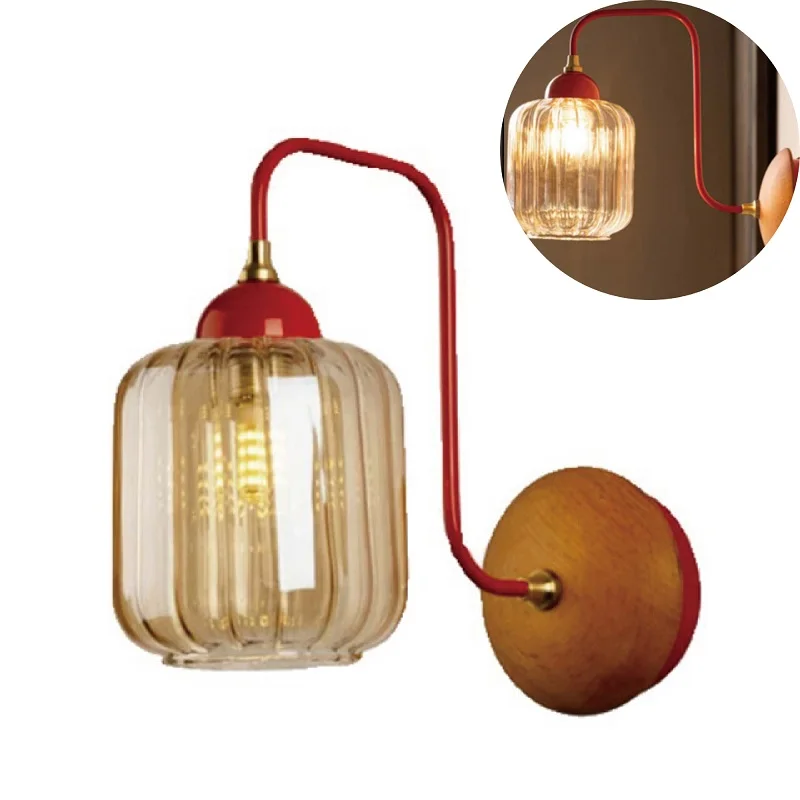 Bedroom Bedside Wall Lamp Stained Glass Living Room Background Wall Lamp Simple Corridor Aisle Decorative Lamp
Bedroom Bedside Wall Lamp Stained Glass Living Room Background Wall Lamp Simple Corridor Aisle Decorative Lamp