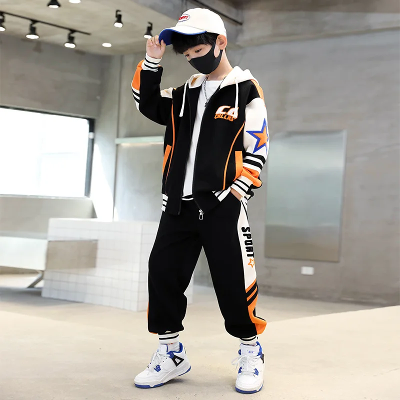 Boys' Clothes Sets Jacket +Pants 2PCS/Set Cotton 2023 Charming Spring Autumn Teenagers Suit Outfit Children Clothing
Boys' Clothes Sets Jacket +Pants 2PCS/Set Cotton 2023 Charming Spring Autumn Teenagers Suit Outfit Children Clothing