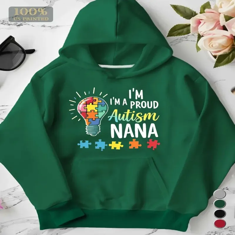 Осенне-зимняя женская одежда больших размеров Толстовка I Am A Proud Аутизм Нана Графическая лампочка Головоломка Художественный принт Уличный стиль Y2k
Осенне-зимняя женская одежда больших размеров Толстовка I Am A Proud Аутизм Нана Графическая лампочка Головоломка Художественный принт Уличный стиль Y2k